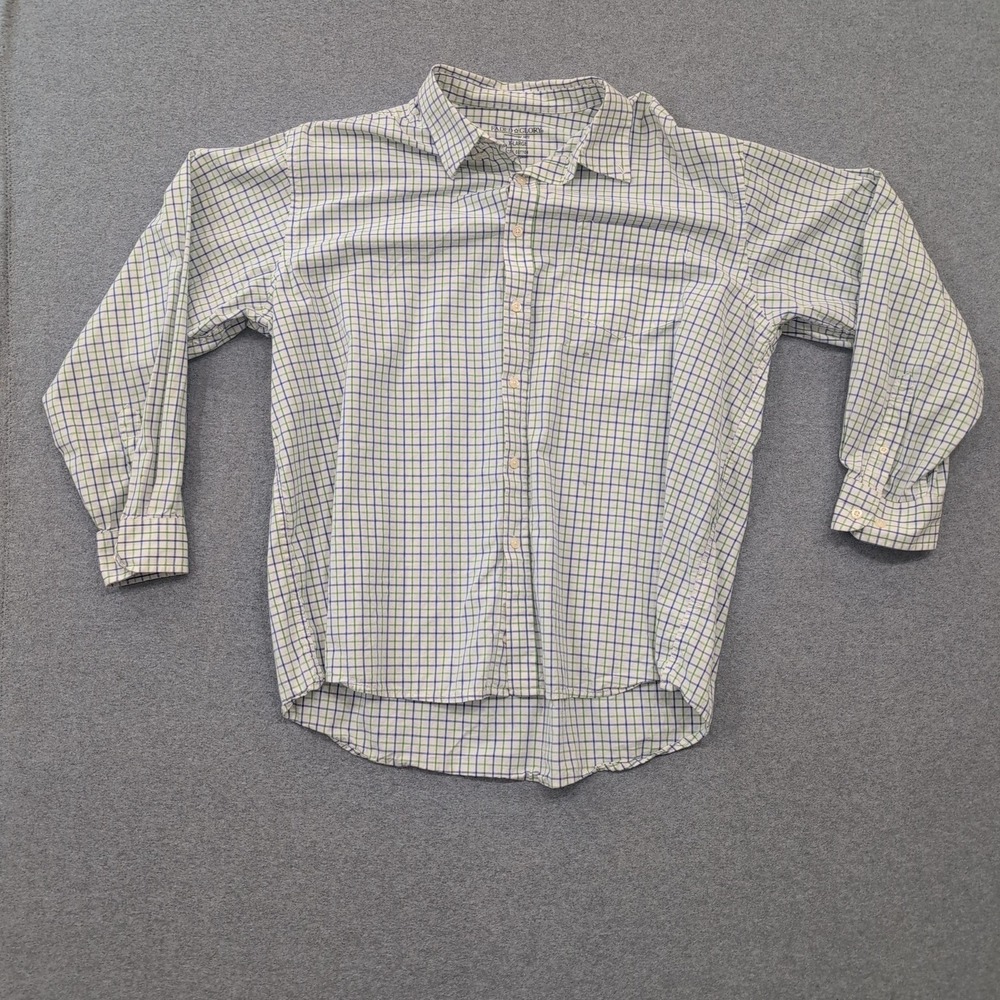 Faded Glory Men's X-Large Plaid Long Sleeve Button Down Shirt 100% Cotton 17.5" - Picture 1 of 4